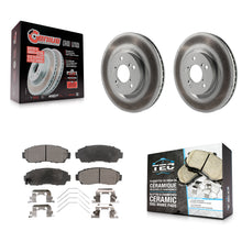 Charger l'image dans la galerie, [Front] 2011-2014 Honda Odyssey Premium Coated Rotors &amp; Ceramic Pads Brake Kit For Max Braking