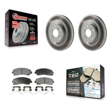 Charger l'image dans la galerie, [Front] 2009-2014 Acura TL Premium Coated Rotors &amp; Ceramic Pads Brake Kit For Max Braking