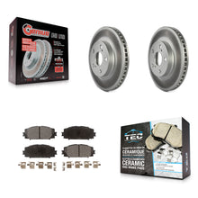 Charger l'image dans la galerie, Front Coated Brake Rotor &amp; Ceramic Pad Kit For Toyota Prius Lexus CT200h Plug-In