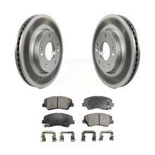 Load image into Gallery viewer, Front Coated Disc Brake Rotors And Ceramic Pads Kit For 2014 Kia Forte5 EX