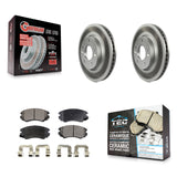 [Front] 2010-2011 Kia Soul 2.0L Premium Coated Rotors & Ceramic Pads Brake Kit For Max Braking