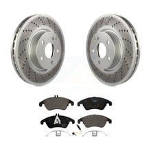 Load image into Gallery viewer, Front Coated Brake Rotor &amp; Ceramic Pad Kit For Mercedes-Benz E350 C300 C350 E400