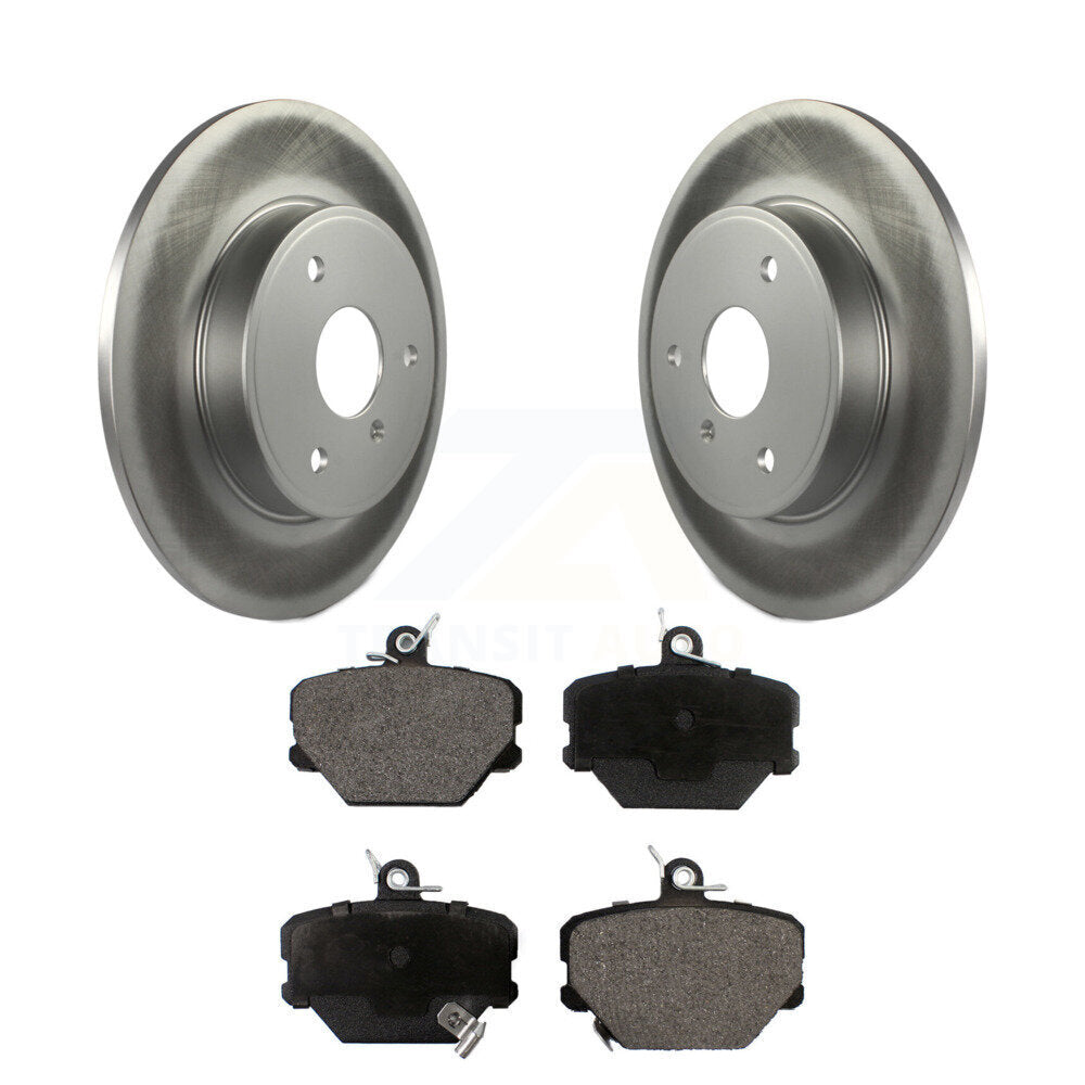 Front Coated Disc Brake Rotors And Ceramic Pads Kit For Smart Fortwo