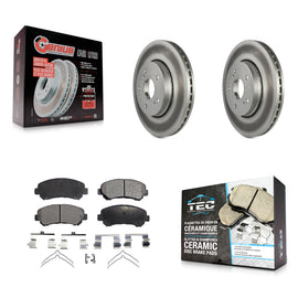 [Front] 2010-2013 Suzuki Kizashi Premium Coated Rotors & Ceramic Pads Brake Kit For Max Braking