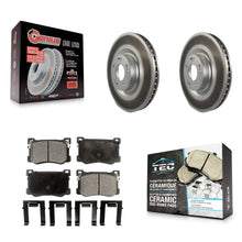 Load image into Gallery viewer, Front Coated Brake Rotor &amp; Ceramic Pad Kit For Hyundai Genesis G80 Kia K900 3.8L