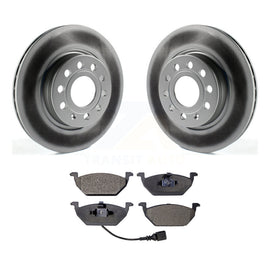 Front Coated Disc Brake Rotors And Ceramic Pads Kit For Volkswagen Jetta