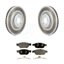 Load image into Gallery viewer, Front Coated Disc Brake Rotors And Ceramic Pads Kit For Audi A6 Quattro A7