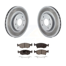 Load image into Gallery viewer, Front Coated Disc Brake Rotors And Ceramic Pads Kit For Fiat 500