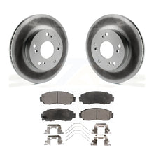 Load image into Gallery viewer, Front Coated Disc Brake Rotors And Ceramic Pads Kit For Honda Civic