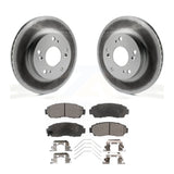 Front Coated Disc Brake Rotors And Ceramic Pads Kit For Honda Civic