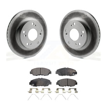 Load image into Gallery viewer, Front Coated Disc Brake Rotors And Ceramic Pads Kit For Honda Civic