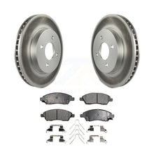 Load image into Gallery viewer, Front Coated Disc Brake Rotors And Ceramic Pads Kit For Nissan Versa Note Micra