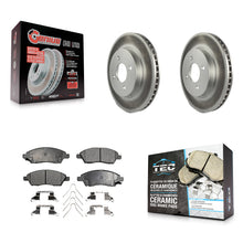 Charger l'image dans la galerie, Front Coated Disc Brake Rotors And Ceramic Pads Kit For Nissan Versa Note Micra