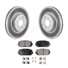 Charger l&#39;image dans la galerie, Front Coated Disc Brake Rotors And Ceramic Pads Kit For Toyota Yaris