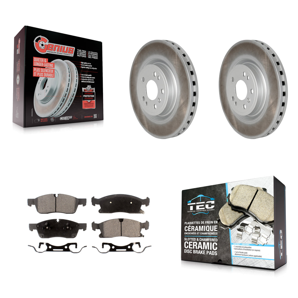 Front Coat Disc Brake Rotor Ceramic Pad Kit For Mercedes-Benz ML350 GLE350 ML250