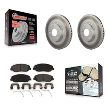 Charger l'image dans la galerie, Front Coated Disc Brake Rotors And Ceramic Pads Kit For Hyundai Santa Fe XL