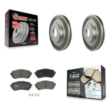 Charger l'image dans la galerie, Front Coated Disc Brake Rotors And Ceramic Pads Kit For Mazda 6