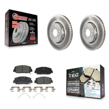 Charger l'image dans la galerie, Front Coated Disc Brake Rotors And Ceramic Pads Kit For Acura RDX ILX