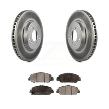 Charger l&#39;image dans la galerie, Front Coated Disc Brake Rotors And Ceramic Pads Kit For Honda Accord