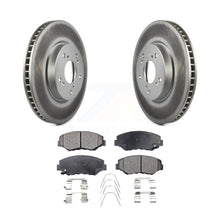 Charger l&#39;image dans la galerie, Front Coated Disc Brake Rotors And Ceramic Pads Kit For Honda Civic