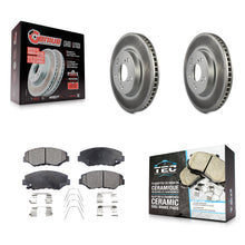 Charger l'image dans la galerie, Front Coated Disc Brake Rotors And Ceramic Pads Kit For Honda Civic