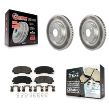Load image into Gallery viewer, Front Coated Disc Brake Rotors And Ceramic Pads Kit For INFINITI Q50 QX50 Q60