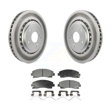 Charger l&#39;image dans la galerie, Front Coated Disc Brake Rotors And Ceramic Pads Kit For 2015-2020 Acura TLX