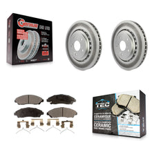 Charger l'image dans la galerie, [Front] 2014-2016 Acura MDX Premium Coated Rotors &amp; Ceramic Pads Brake Kit For Max Braking