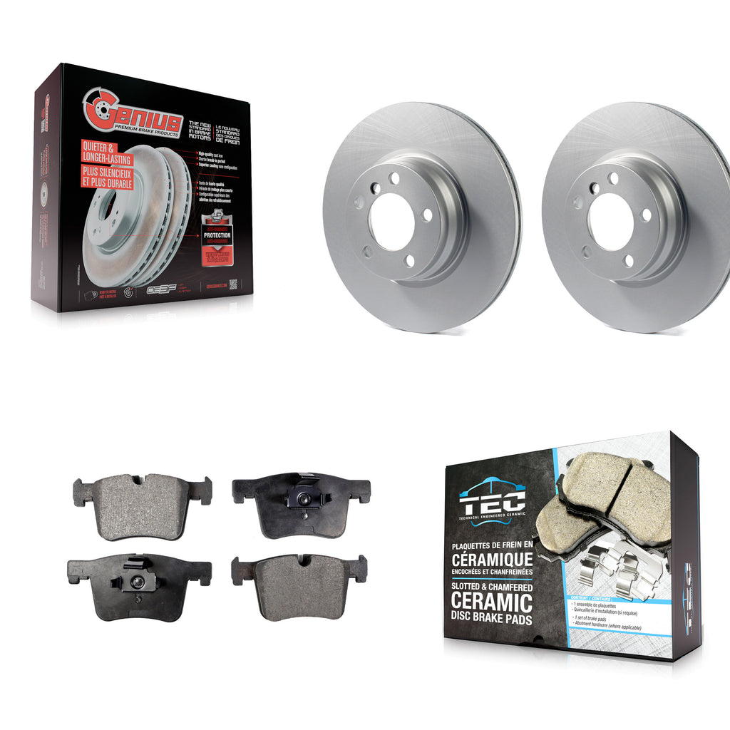Front Coat Brake Rotors Ceramic Pad Kit For BMW 328i xDrive 428i Gran Coupe 228i