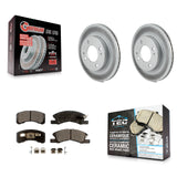[Front] 2014-2015 Mitsubishi Mirage Premium Coated Rotors & Ceramic Pads Brake Kit For Max Braking