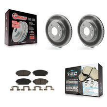 Charger l'image dans la galerie, [Front] 2016-2021 Mazda CX-3 FWD Premium Coated Rotors &amp; Ceramic Pads Brake Kit For Max Braking