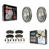 Front Coated Disc Brake Rotor And Ceramic Pad Kit For Nissan Rogue Sport Qashqai