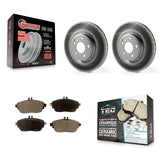 Front Coat Brake Rotors Ceramic Pad Kit For Mercedes-Benz GLA250 CLA250 INFINITI