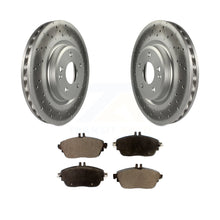 Load image into Gallery viewer, Front Coated Disc Brake Rotors &amp; Ceramic Pad Kit For Mercedes-Benz GLA250 CLA250