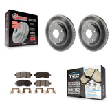 Front Coated Disc Brake Rotors And Ceramic Pads Kit For Nissan Altima