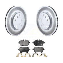 Load image into Gallery viewer, Front Coated Disc Brake Rotors And Ceramic Pads Kit For Mini Cooper