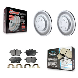 Front Coated Disc Brake Rotors And Ceramic Pads Kit For Mini Cooper