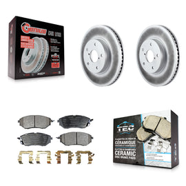 [Front] 2015 Subaru Legacy 2.5L Premium Coated Rotors & Ceramic Pads Brake Kit For Max Braking