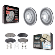 Charger l'image dans la galerie, Front Coated Disc Brake Rotors And Ceramic Pads Kit For Honda Civic