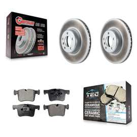 Front Coated Brake Rotor & Ceramic Pad Kit For BMW 335i xDrive 435i 328i GT 328d