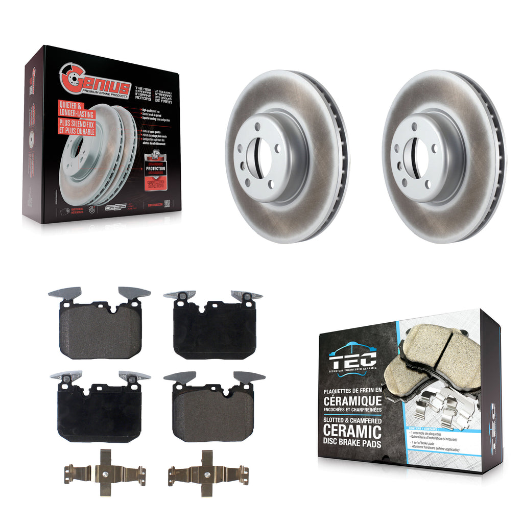 Front Coat Brake Rotor Ceramic Pad Kit For BMW 328i 428i 330i xDrive 335i Gran 3