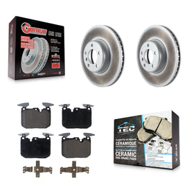 Front Coat Brake Rotor Ceramic Pad Kit For BMW 328i 428i 330i xDrive 335i Gran 3