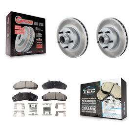 Front Coated Brake Rotors Ceramic Pad Kit For Ford Ranger Explorer Mercury Mazda