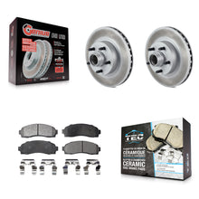 Charger l'image dans la galerie, Front Coated Brake Rotor Ceramic Pad Kit For Ford Ranger Mazda B2300 B3000 B4000
