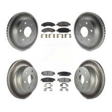 Charger l&#39;image dans la galerie, Front Rear Coat Brake Rotor Ceramic Pad Kit For GMC Sierra 1500 Disc rear brakes