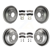 Charger l&#39;image dans la galerie, Front Rear Coated Disc Brake Rotors Ceramic Pad Kit For Chevrolet Avalanche 1500