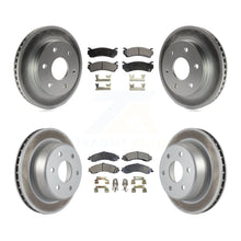 Load image into Gallery viewer, Front Rear Coat Brake Rotors Ceramic Pad Kit For Chevrolet Silverado 1500 GMC XL