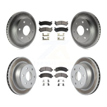 Load image into Gallery viewer, Front Rear Coat Brake Rotors Ceramic Pad Kit For Chevrolet Tahoe GMC Suburban XL