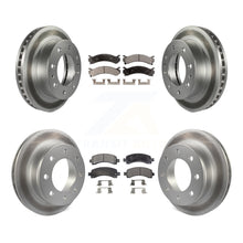 Load image into Gallery viewer, Front Rear Coat Disc Brake Rotors Ceramic Pad Kit For Chevrolet Express 2500 GMC