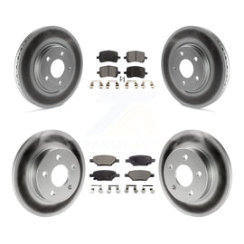Front Rear Coat Brake Rotor Ceramic Pad Kit For Chevrolet Malibu Pontiac G6 Aura